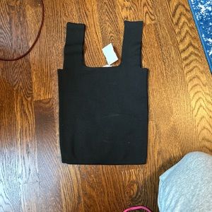 Women’s black tank top